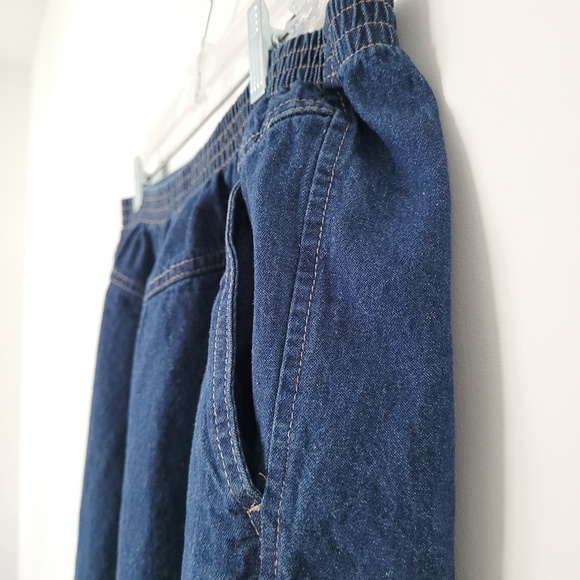 Vintage 80s American Sweetheart Jeans High Rise Straight Leg Pull On Grandma 18P - Picture 4 of 15